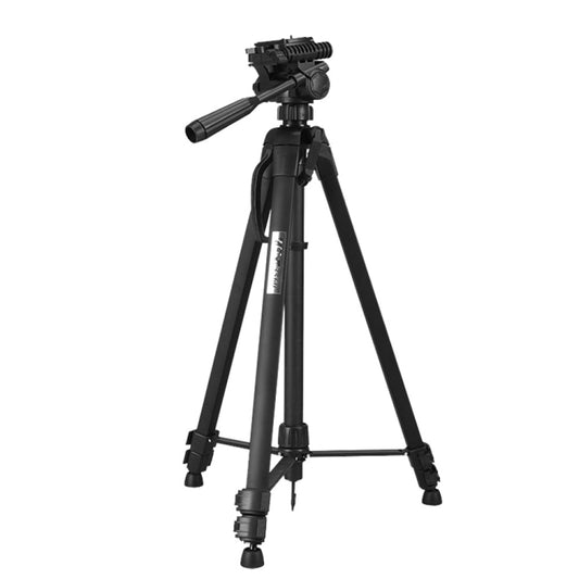 WeiFeng WT-3560 3-Section Folding Legs Live Broadcast Aluminum Alloy Tripod Mount (Black) by buy2fix