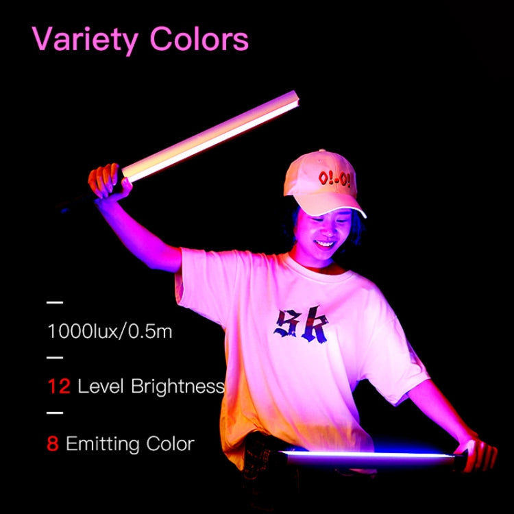 LUXCeO Q508A 8 Color Photo LED Stick Video Light Waterproof Handheld LED Fill Light Flash Lighting Lamp with Remote Control - by LUXCeO | Online Shopping UK | buy2fix
