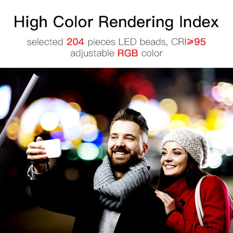 LUXCeO Q508A 8 Color Photo LED Stick Video Light Waterproof Handheld LED Fill Light Flash Lighting Lamp with Remote Control - by LUXCeO | Online Shopping UK | buy2fix
