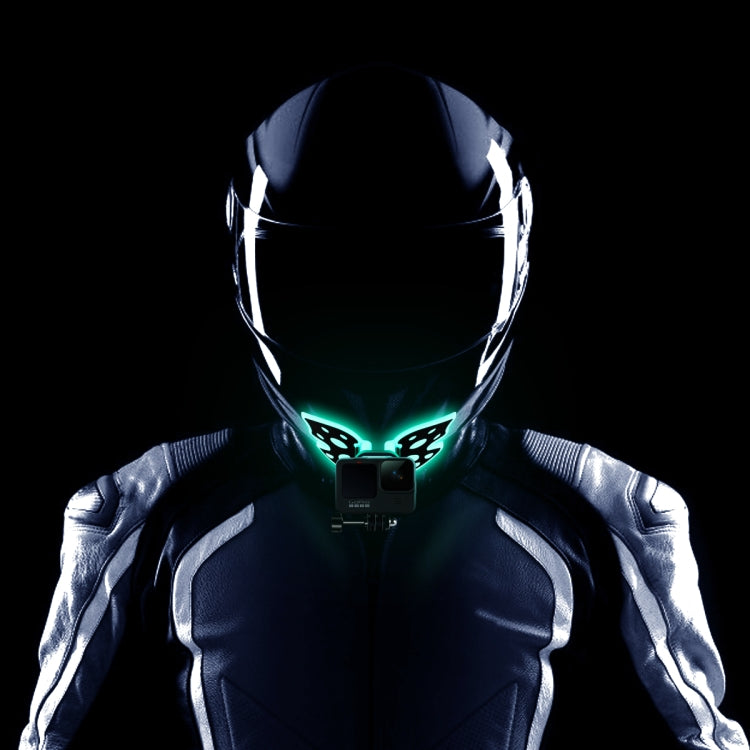 Butterfly Helmet Mount Adapter for GoPro, Insta360, DJI and Other Action Cameras(Fluorescent Green) by buy2fix