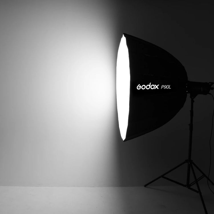 Godox P90L Diameter 90cm Parabolic Softbox Reflector Diffuser for Studio Speedlite Flash Softbox (Black) by Godox