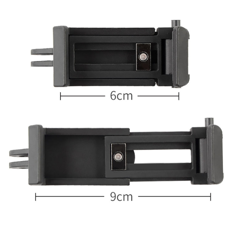 Selfie Sticks Monopods Mount Phone Clamp for iPhone, Samsung, HTC, Sony, LG and other Smartphones, Clip Range: 6-9cm(Black) - Stand by buy2fix | Online Shopping UK | buy2fix
