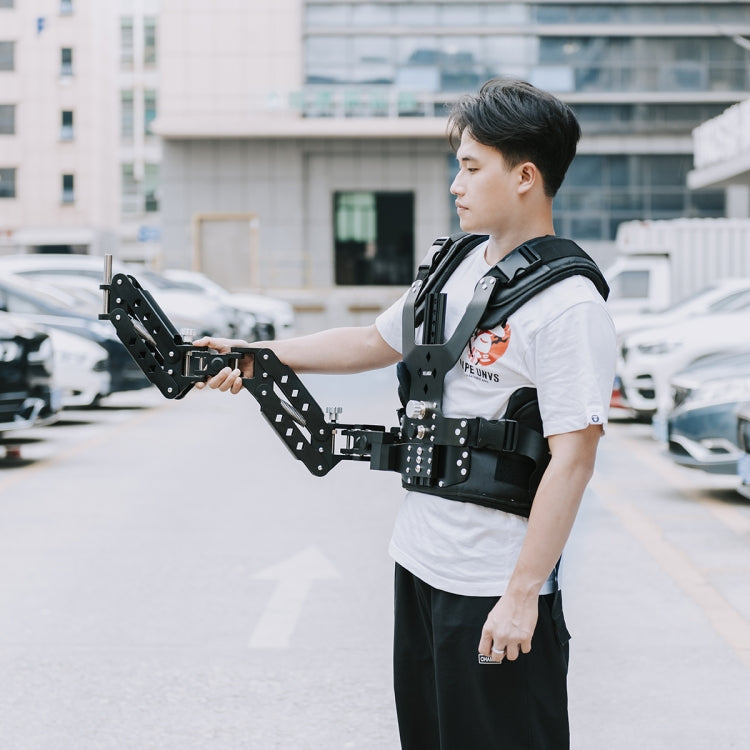 YELANGU B200-C1 Dual Shock-absorbing Arm Stabilizer Vest Camera Support System for DSLR & DV Digital Video Cameras (Black) by YELANGU