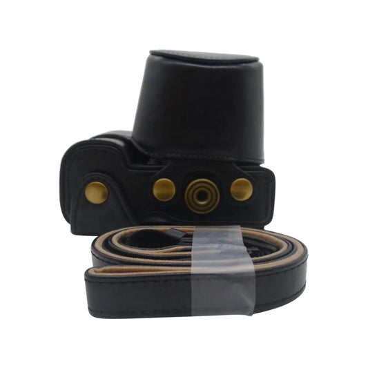 Full Body Camera PU Leather Case Bag for Sony ZV-E10 (Black) by buy2fix