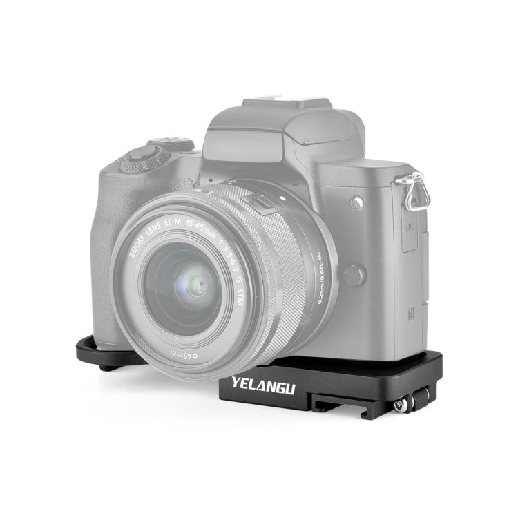 YELANGU CL13 Camera Expansion Board Base L Plate for Canon EOS M50 (Black) - L-Bracket by YELANGU | Online Shopping UK | buy2fix