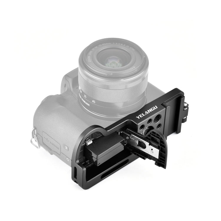 YELANGU CL13 Camera Expansion Board Base L Plate for Canon EOS M50 (Black) - L-Bracket by YELANGU | Online Shopping UK | buy2fix