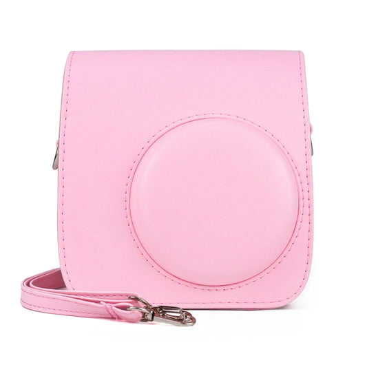 Retro Full Body PU Leather Case Camera Bag with Strap for FUJIFILM instax mini 7+ (Pink) by buy2fix