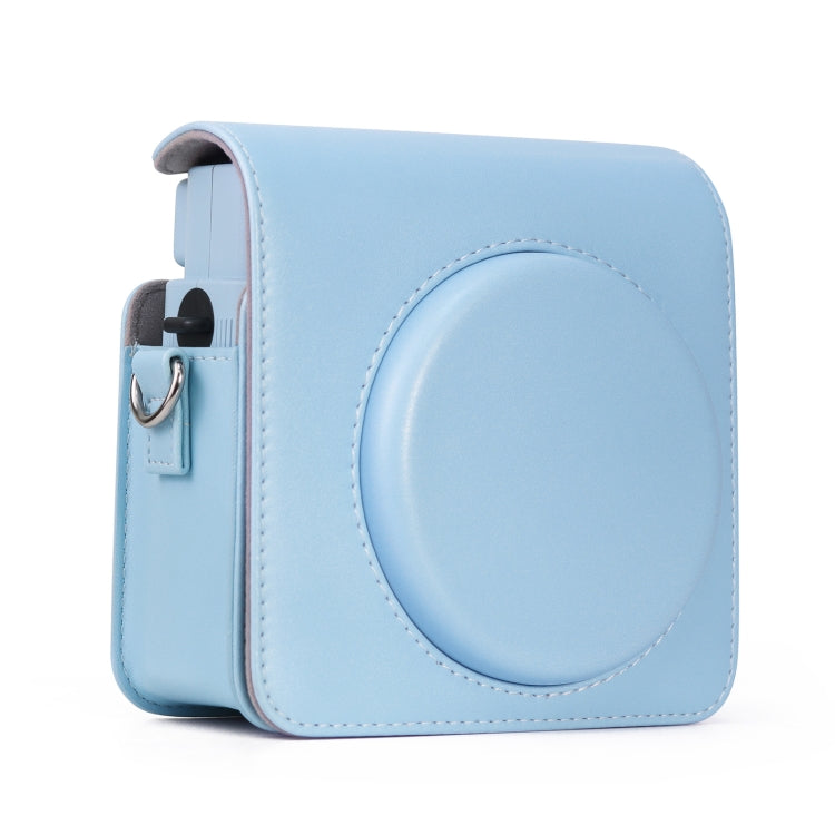 Full Body PU Leather Case Camera Bag with Strap for FUJIFILM instax Square SQ1 (Blue) - Camera Accessories by buy2fix | Online Shopping UK | buy2fix