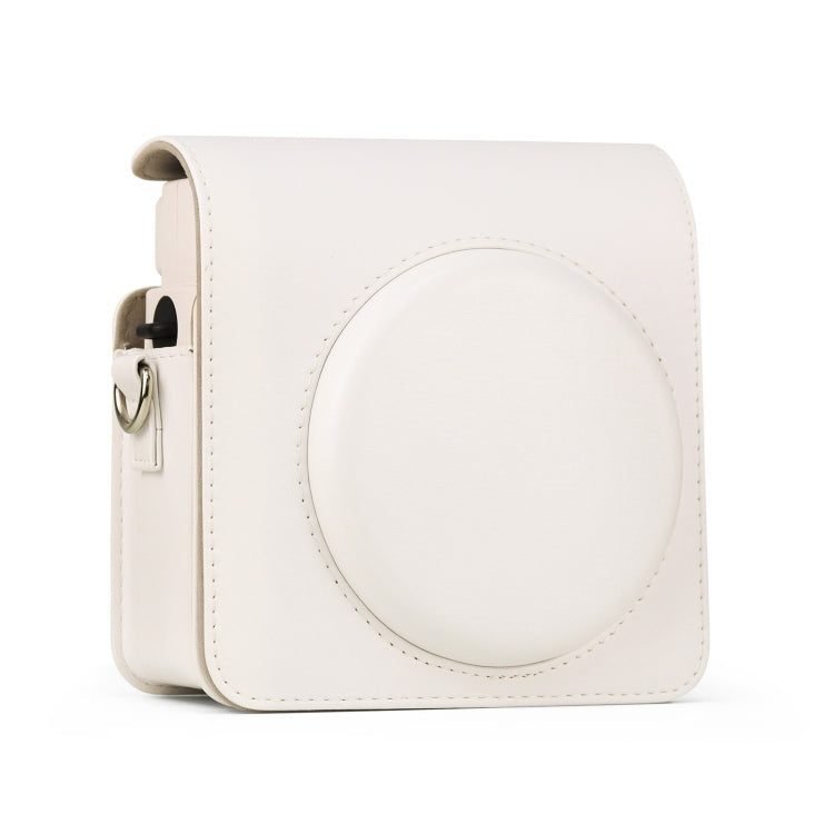 Full Body PU Leather Case Camera Bag with Strap for FUJIFILM instax Square SQ1 (White) - Camera Accessories by buy2fix | Online Shopping UK | buy2fix