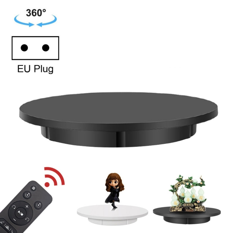 42cm Electric Rotating Display Stand Video Shooting Props Turntable, Load: 100kg, Plug-in Power, EU Plug(Black) - by buy2fix | Online Shopping UK | buy2fix