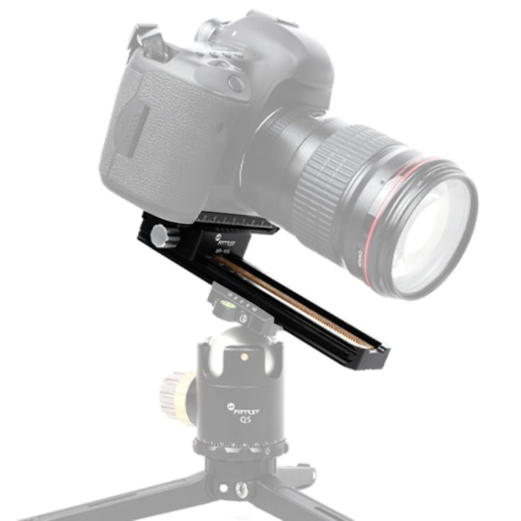 FITTEST 180mm Precision Aluminium 2-way Macro Rail Slider Tripod Head Quick Release Plate Holder by FITTEST