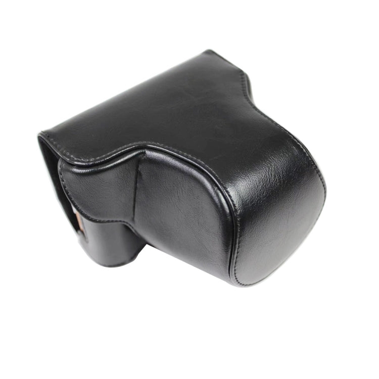 PU Leather Camera Full Body Case Bag with Strap for FUJIFILM X-A7 / X-A20 (15-55mm Lens) (Black) - Leather Bag by buy2fix | Online Shopping UK | buy2fix