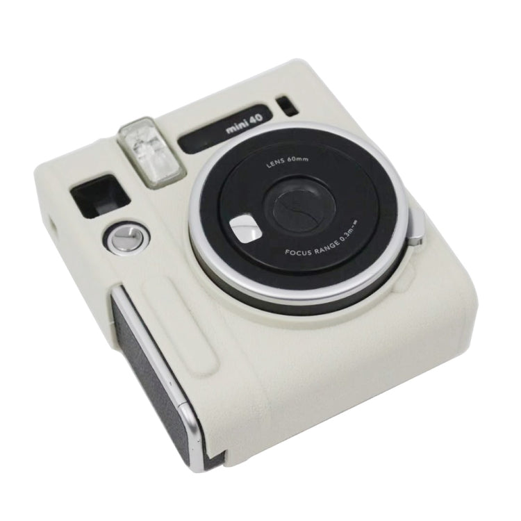Soft Silicone Protective Case for Fujifilm Instax mini 40 (White) - Protective Case by buy2fix | Online Shopping UK | buy2fix