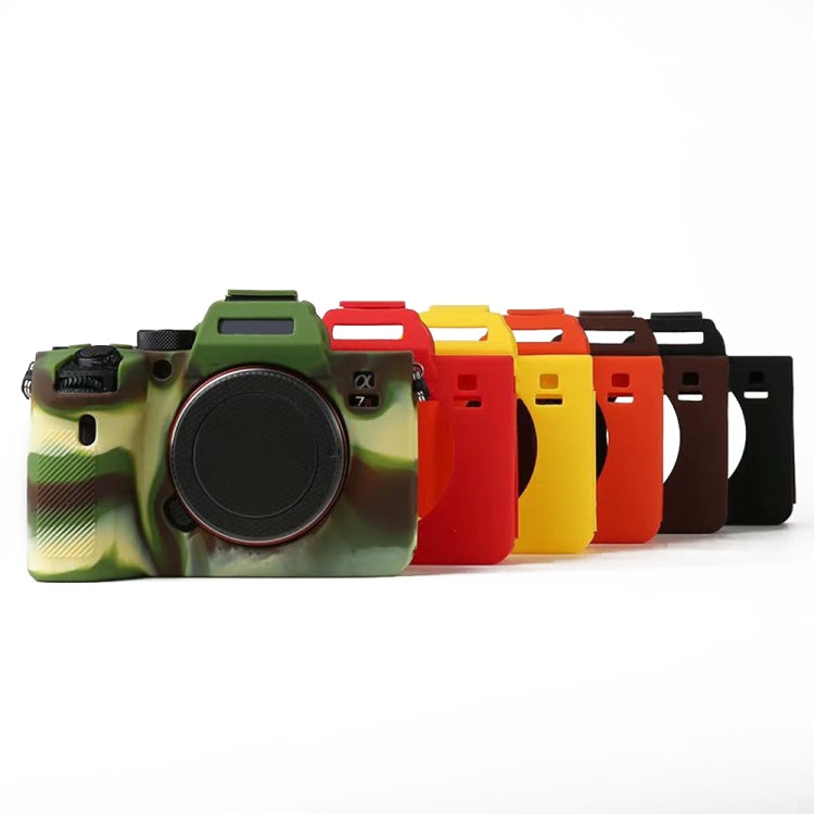 For Sony A7R4 Soft Silicone Protective Case(Red) - Protective Case by buy2fix | Online Shopping UK | buy2fix