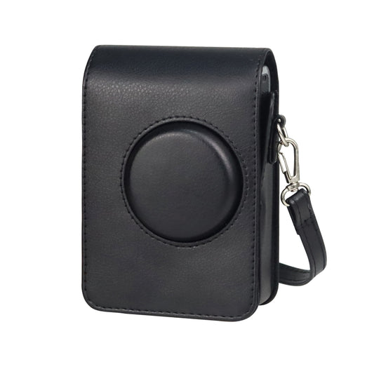 Vertical Full Body Camera PU Leather Case Bag with Strap for FUJIFILM instax mini Evo (Black) - Leather Bag by buy2fix | Online Shopping UK | buy2fix