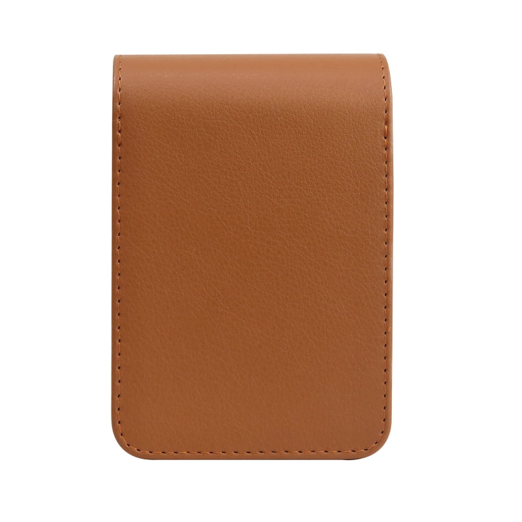 Vertical Full Body Camera PU Leather Case Bag with Strap for FUJIFILM instax mini Evo (Brown) - Leather Bag by buy2fix | Online Shopping UK | buy2fix