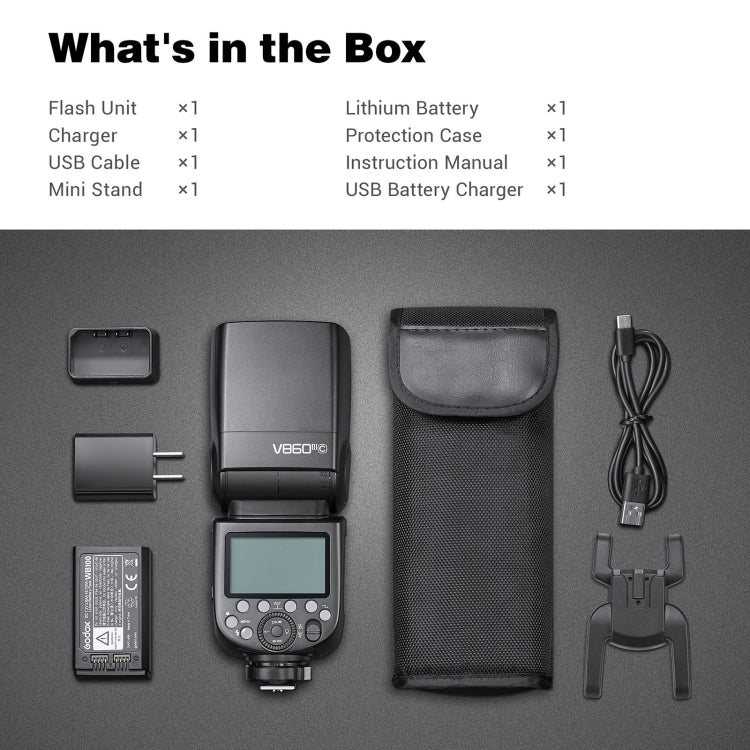 Godox V860 III-P 2.4GHz Wireless TTL II HSS Flash Speedlite for Pentax (Black) by Godox