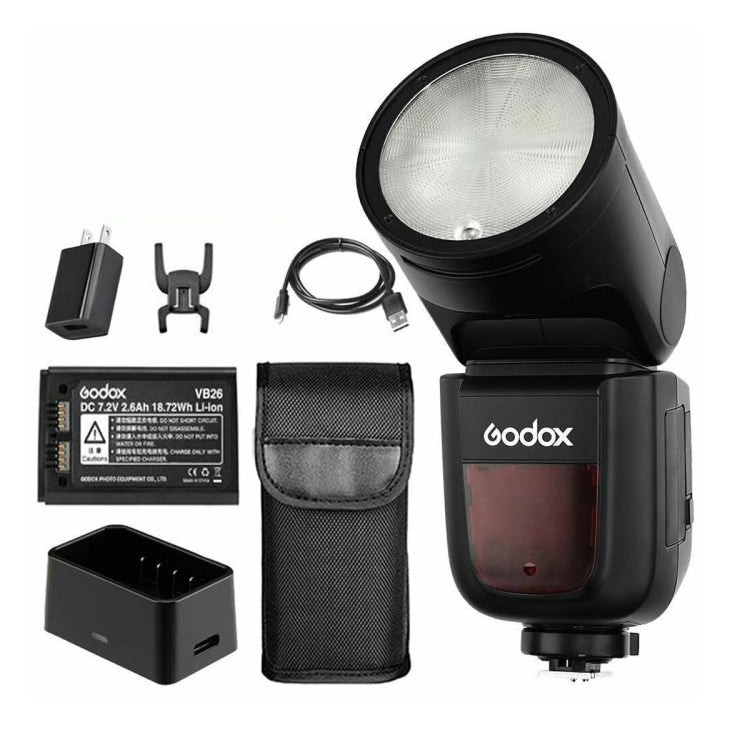 Godox V1C Round Head TTL Flash Speedlite for Canon (Black) by Godox
