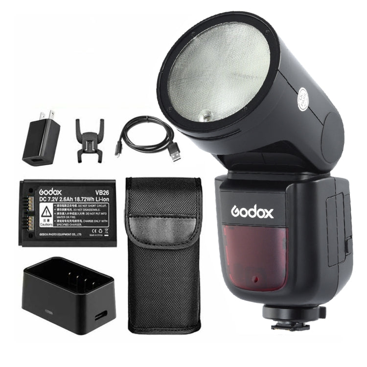 Godox V1S Round Head TTL Flash Speedlite for Sony (Black) by Godox
