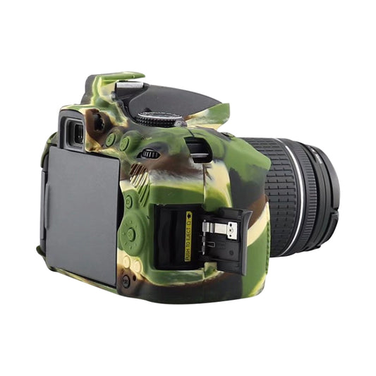Soft Silicone Protective Case for Nikon D5300 (Camouflage) by buy2fix