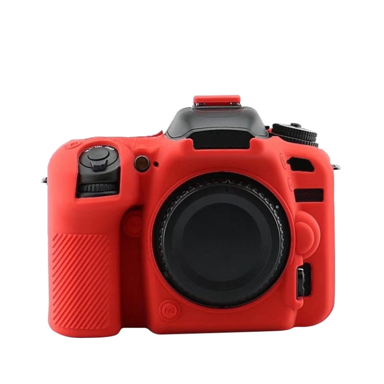 Soft Silicone Protective Case for Nikon D7500(Red) - Protective Case by buy2fix | Online Shopping UK | buy2fix