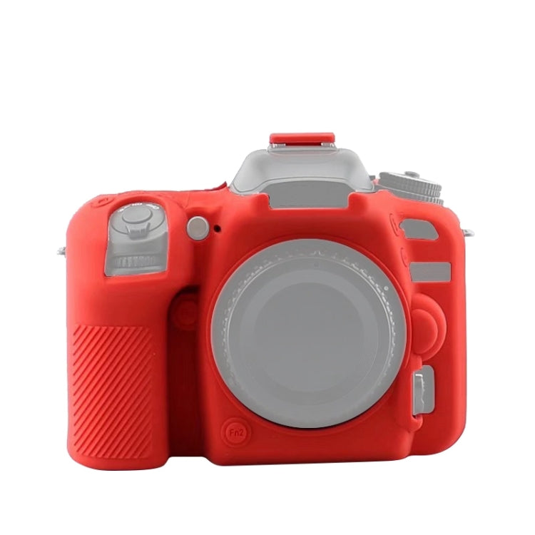 Soft Silicone Protective Case for Nikon D7500(Red) - Protective Case by buy2fix | Online Shopping UK | buy2fix