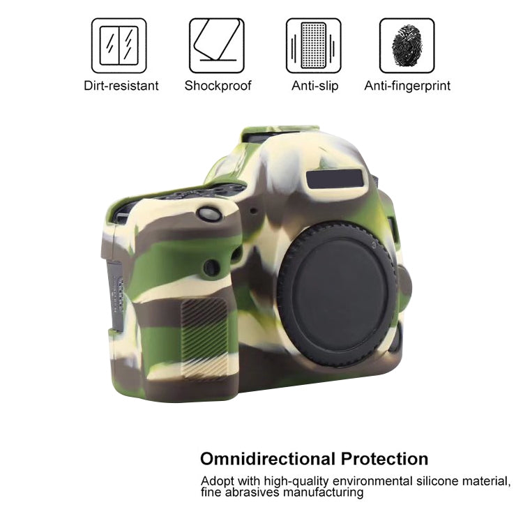 For Canon EOS 6D Mark II Soft Silicone Protective Case (Camouflage) - Protective Case by buy2fix | Online Shopping UK | buy2fix