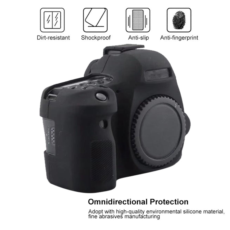 For Canon EOS 6D Mark II Soft Silicone Protective Case (Black) - Protective Case by buy2fix | Online Shopping UK | buy2fix