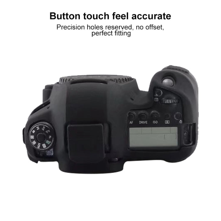 For Canon EOS 6D Mark II Soft Silicone Protective Case (Black) - Protective Case by buy2fix | Online Shopping UK | buy2fix