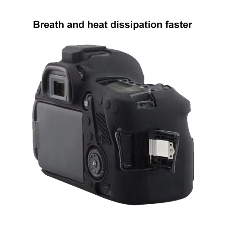 For Canon EOS 6D Mark II Soft Silicone Protective Case (Black) - Protective Case by buy2fix | Online Shopping UK | buy2fix