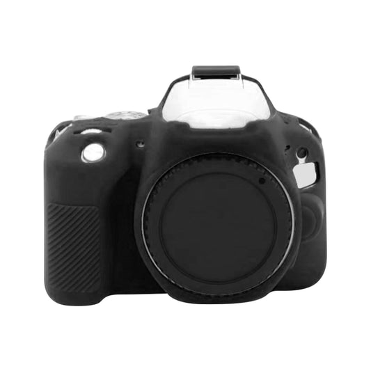 For Canon EOS 200D / EOS 200D Mark II Soft Silicone Protective Case(Black) by buy2fix
