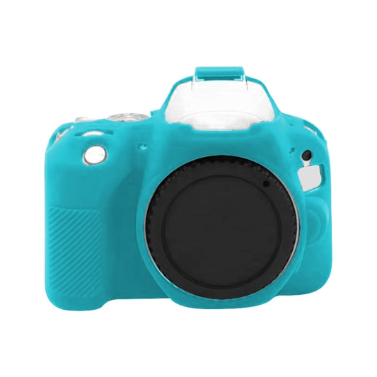 For Canon EOS 200D / EOS 200D Mark II Soft Silicone Protective Case(Blue) by buy2fix