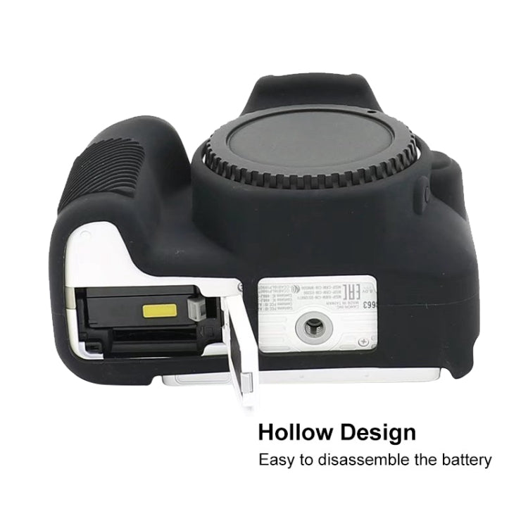 For Canon EOS 200D / EOS 200D Mark II Soft Silicone Protective Case(Black) by buy2fix