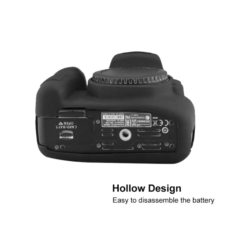 Soft Silicone Protective Case for Canon EOS 2000D (Yellow) by buy2fix