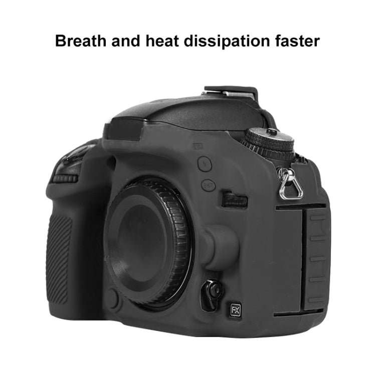 For Nikon D600 / D610 Soft Silicone Protective Case(Black) - Protective Case by buy2fix | Online Shopping UK | buy2fix
