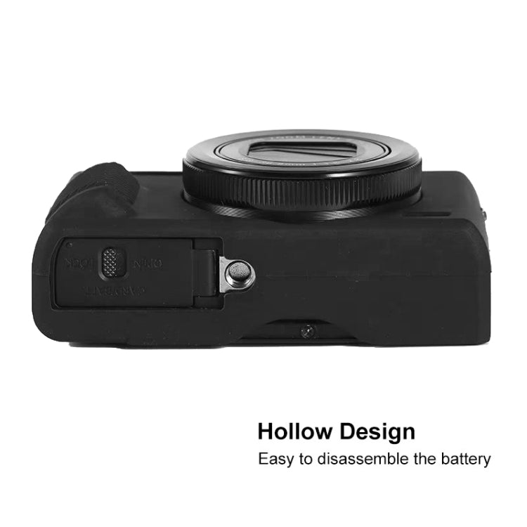 For Canon PowerShot G7 X Mark III / G7X III / G7X3 Soft Silicone Protective Case(Black) by buy2fix