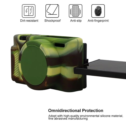 Soft Silicone Protective Case for Sony ZV-1 (Camouflage) by buy2fix