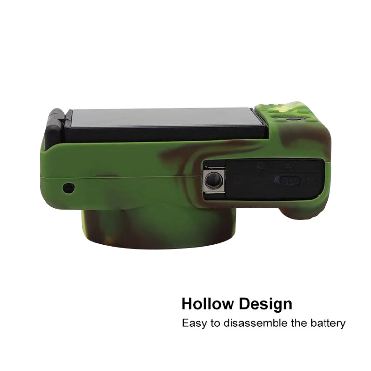 Soft Silicone Protective Case for Sony ZV-1 (Camouflage) by buy2fix