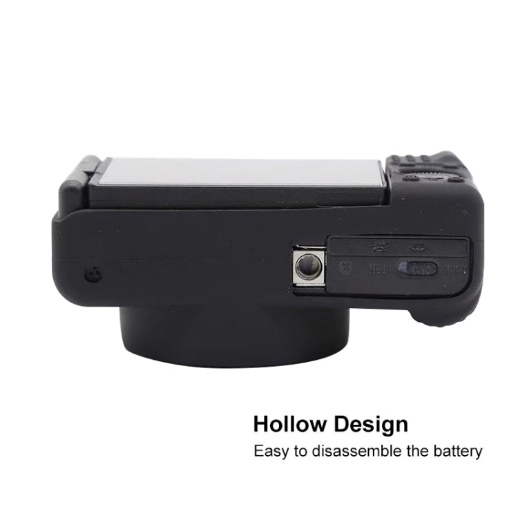 Soft Silicone Protective Case for Sony ZV-1 (Black) by buy2fix