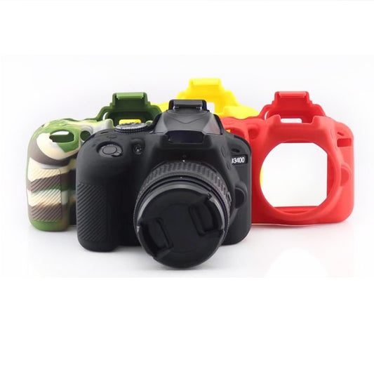 Soft Silicone Protective Case for Nikon D3400 / D3300 (Black) - Protective Case by buy2fix | Online Shopping UK | buy2fix