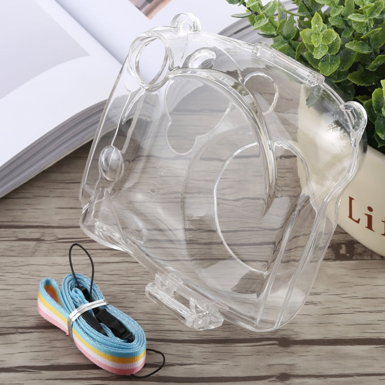 Protective Crystal Shell Case with Strap for FUJIFILM instax mini 7S (Transparent) - Protective Case by buy2fix | Online Shopping UK | buy2fix