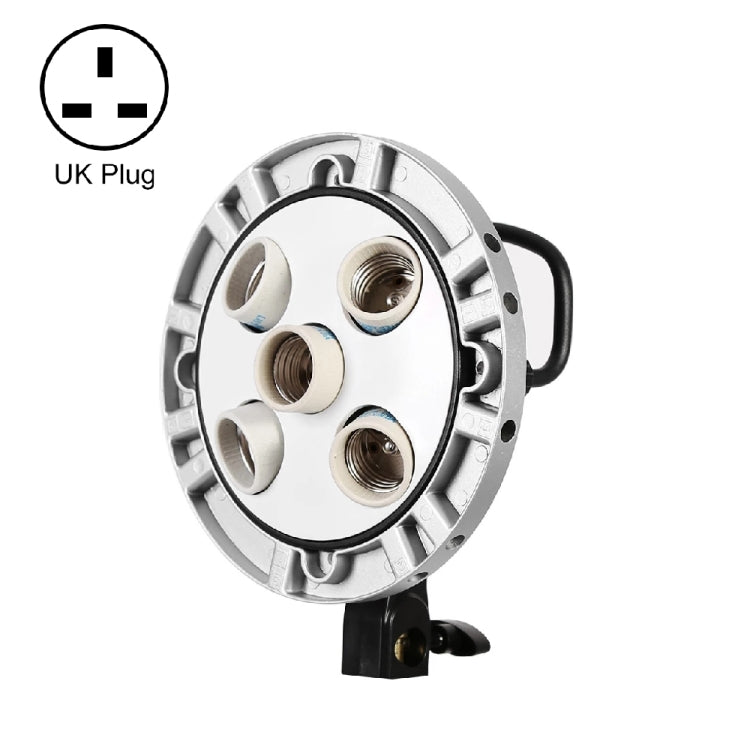 Godox TL-5 5 in 1 E27 Socket Tricolor Bulb Light Lamp Head Mount(UK Plug) - by Godox | Online Shopping UK | buy2fix