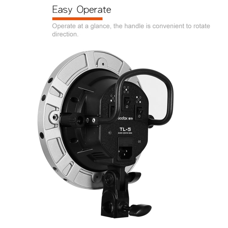 Godox TL-5 5 in 1 E27 Socket Tricolor Bulb Light Lamp Head Mount(UK Plug) - by Godox | Online Shopping UK | buy2fix