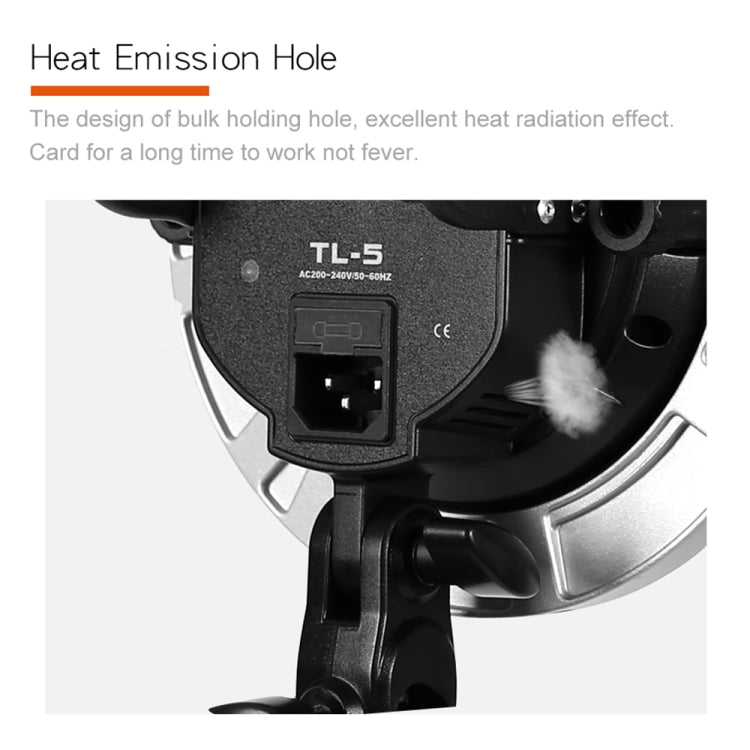Godox TL-5 5 in 1 E27 Socket Tricolor Bulb Light Lamp Head Mount(UK Plug) - by Godox | Online Shopping UK | buy2fix