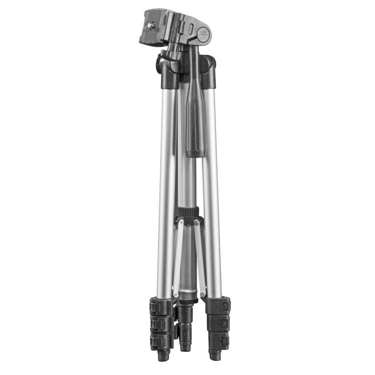 130cm 4-Section Folding Aluminum Alloy Tripod Mount with Three-Dimensional Head(Silver) - Tripods by buy2fix | Online Shopping UK | buy2fix