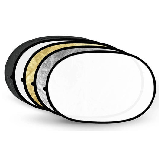 Godox FT05-1 100 x 150cm 5-in-1 Silver / Soft / Gold / White / Black Oval Folding Reflector Board by Godox