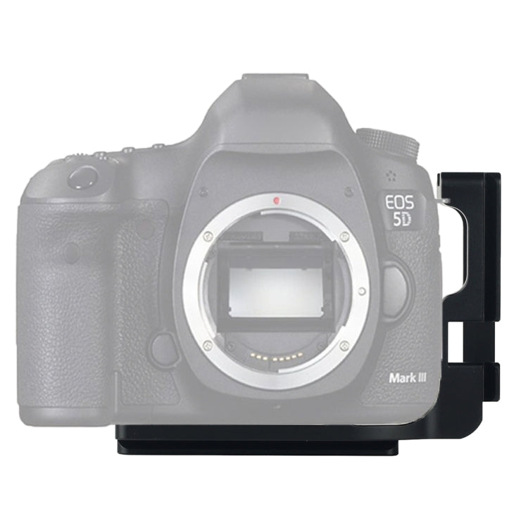 Vertical Shoot Quick Release L Plate Bracket Base Holder for Canon 5D Mark III(Black) - L-Bracket by buy2fix | Online Shopping UK | buy2fix