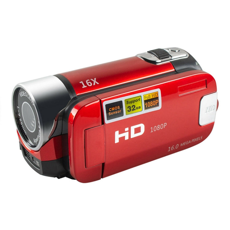 16X Digital Zoom HD 16 Million Pixel Home Travel DV Camera, AU Plug (Red) - Video Cameras by buy2fix | Online Shopping UK | buy2fix
