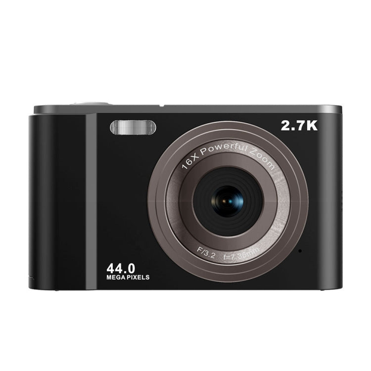 DC302 2.88 inch 44MP 16X Zoom 2.7K Full HD Digital Camera Children Card Camera, US Plug(Black) - Children Cameras by buy2fix | Online Shopping UK | buy2fix