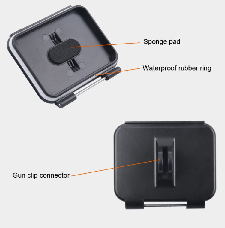 Clamp Mount Connecting Adapter Kit with Waterproof Back Cover for GoPro HERO6 /5(Black) - Bicycle Handlebar Mount by buy2fix | Online Shopping UK | buy2fix